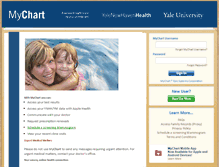 Tablet Screenshot of mychart.ynhhs.org